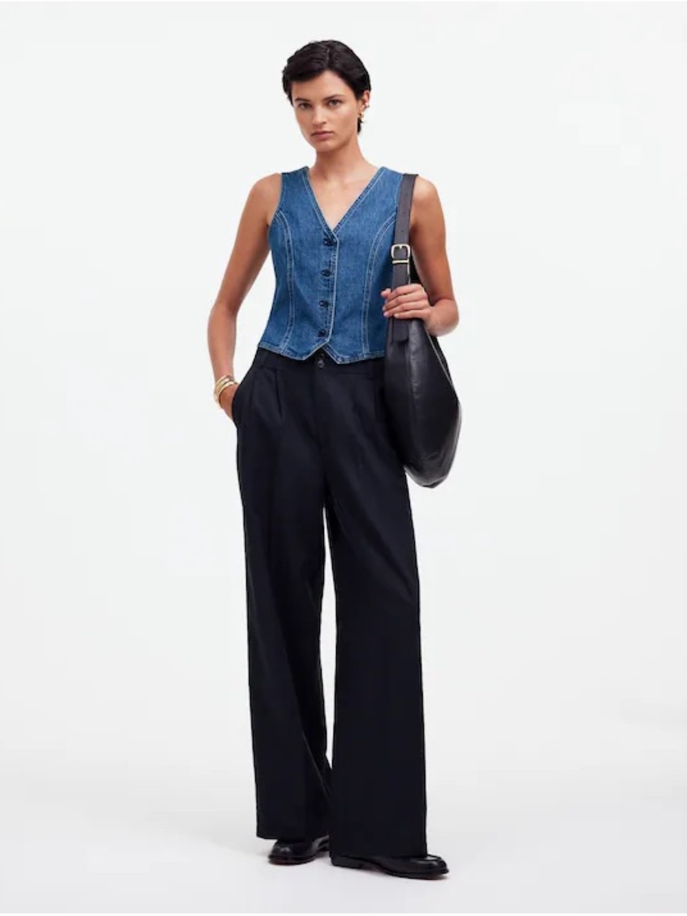 Madewell Classic Blue Denim Vest